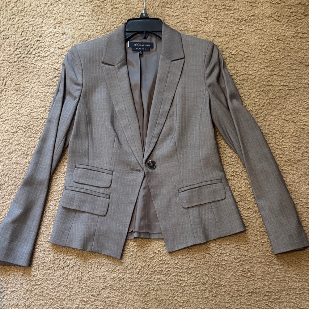 AK Anne Klein Brown Blazer